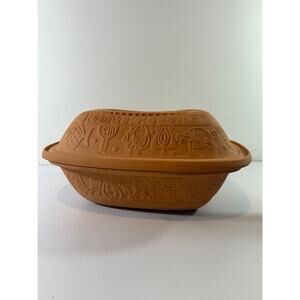 Romertoff Reco Keramik, 12.5” 2QT Terracotta/Clay Baker/Roaster, Mexico #111 VTG